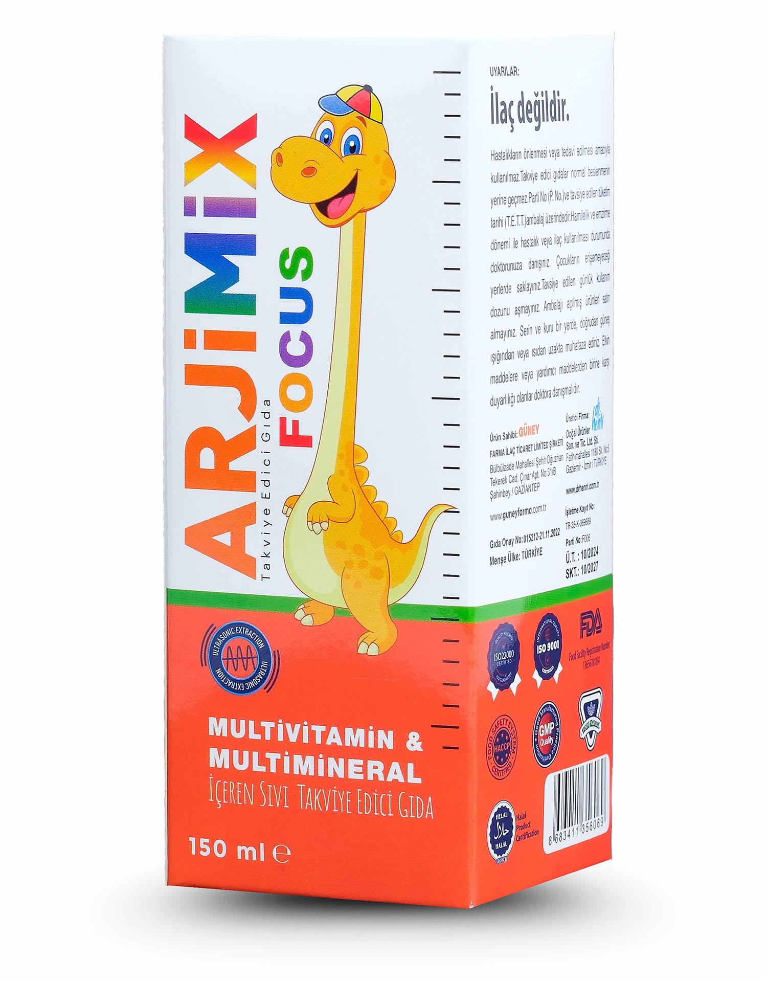 Arjimix Focus Takviye Edici Gıda