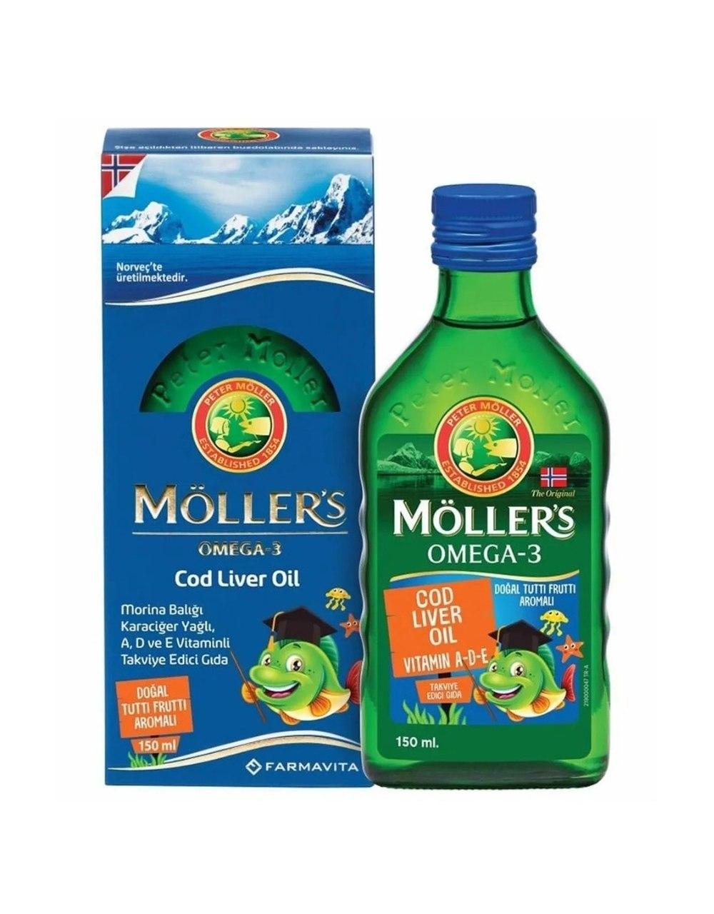 Möller's Omega-3 Balık Yağı Şurubu Tutti Frutti 150 ml