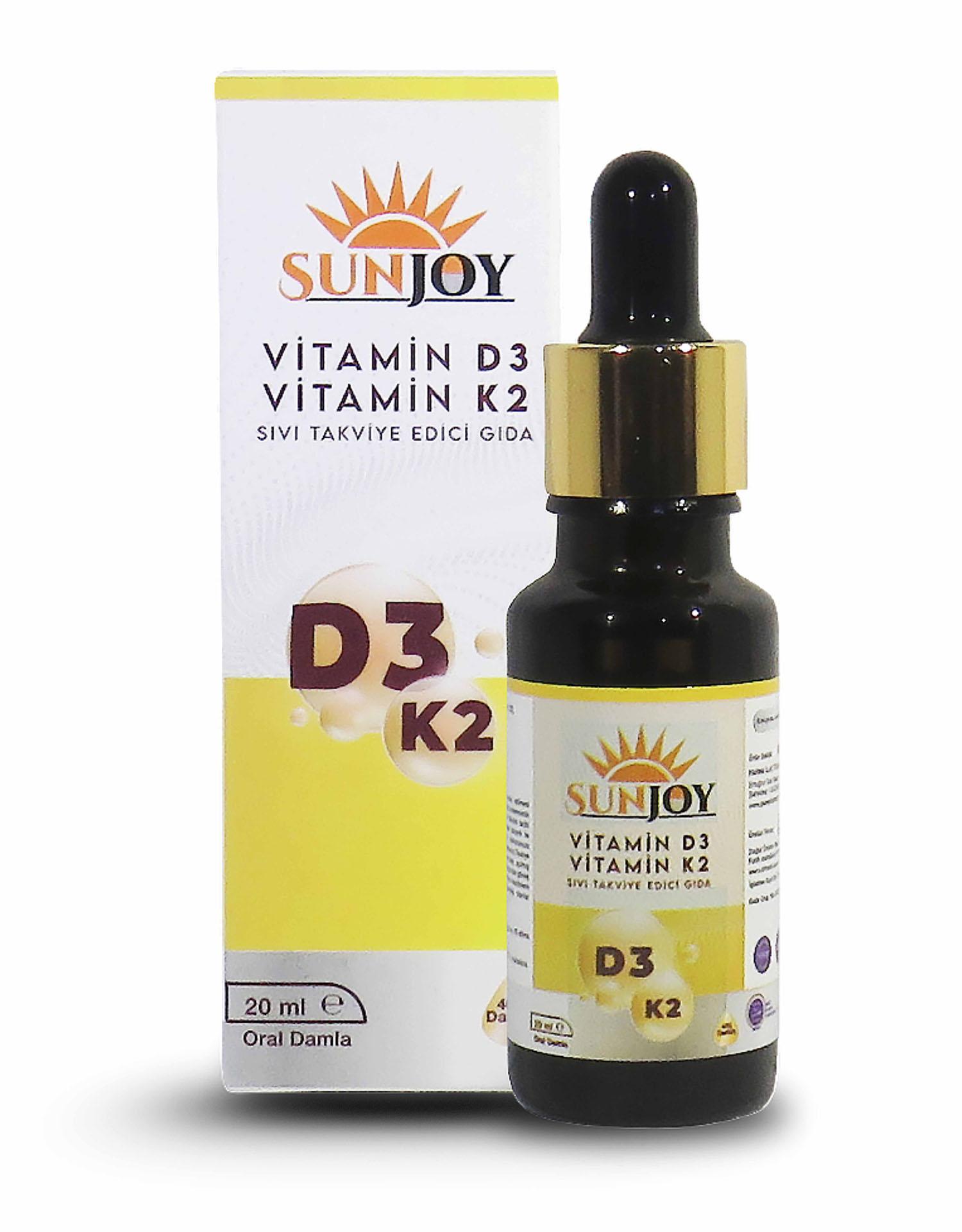 Sunjoy D3K2 Vitamin Takviyesi